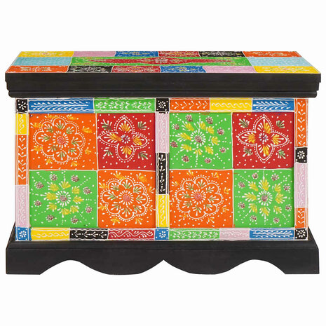 Opbergbox Multikleur 60 x 40 x 40 cm Massief mangohout 2