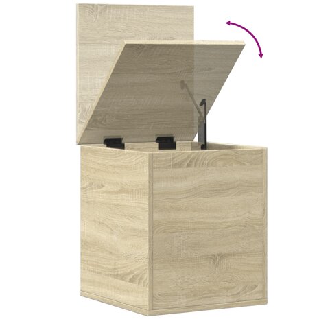 Opbergbox 40x42x46 cm bewerkt hout sonoma eikenkleurig 8
