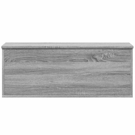 Opbergbox 90x35x35 cm bewerkt hout grijs sonoma eikenkleurig 4