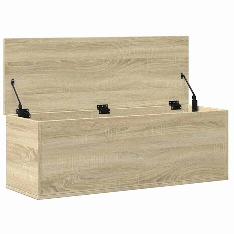 Opbergbox 102x35x35 cm bewerkt hout sonoma eikenkleurig 7
