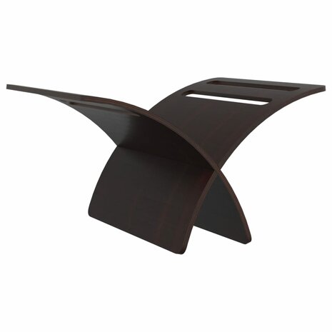 Tijdschriftenrek vloermodel hout bruin  7