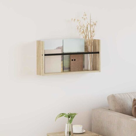 Tijdschriftenrek Sonoma Eiken 60 x 12 x 30 cm Bewerkt hout 1