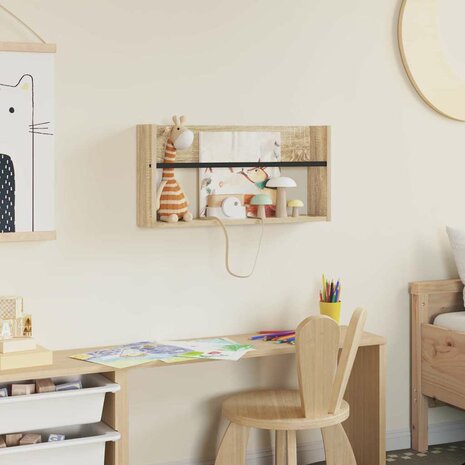 Tijdschriftenrek Sonoma Eiken 60 x 12 x 30 cm Bewerkt hout 4