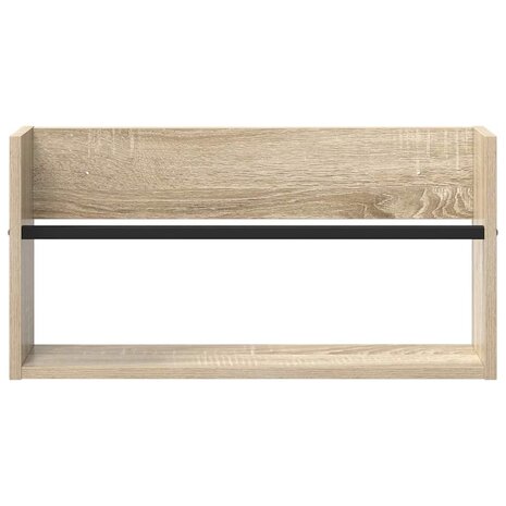 Tijdschriftenrek Sonoma Eiken 60 x 12 x 30 cm Bewerkt hout 5