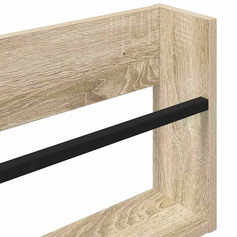 Tijdschriftenrek Sonoma Eiken 60 x 12 x 30 cm Bewerkt hout 8