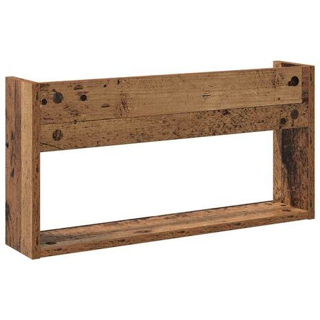 Tijdschriftenrek 2 pcs Oudhout 60 x 12 x 30 cm Bewerkt hout 8