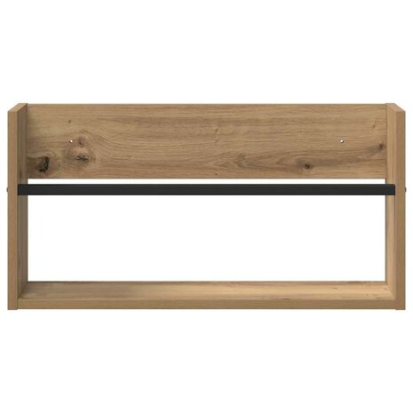 Tijdschriftenrek met plank 2 pcs Artisan Eiken 60 x 12 x 30 cm 6