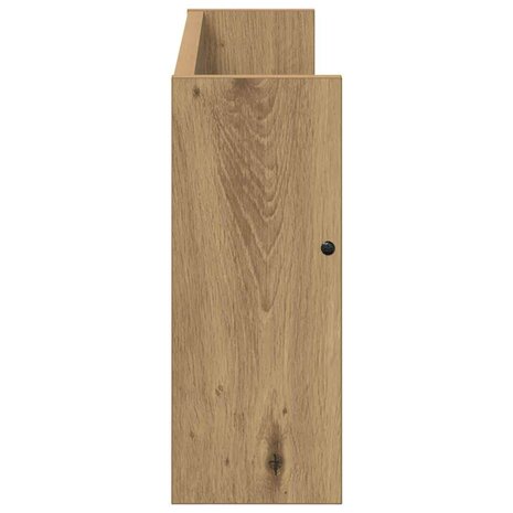 Tijdschriftenrek met plank 2 pcs Artisan Eiken 60 x 12 x 30 cm 7