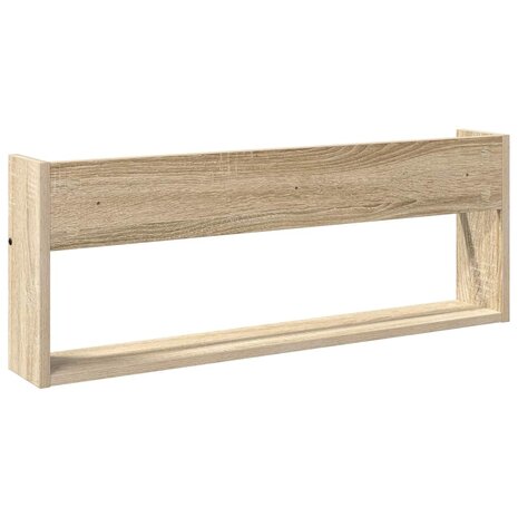 Tijdschriftenrek Sonoma Eiken 80 x 12 x 30 cm Bewerkt hout 7