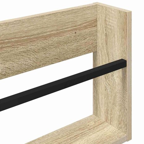 Tijdschriftenrek 2 pcs Sonoma Eiken 80 x 12 x 30 cm Bewerkt hout 9