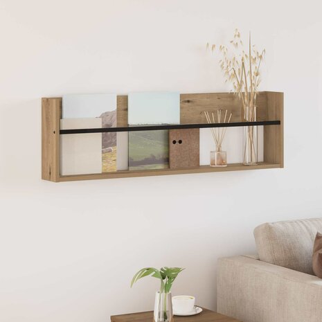Tijdschriftenrek Artisan Eiken 100 x 12 x 30 cm Bewerkt hout 1