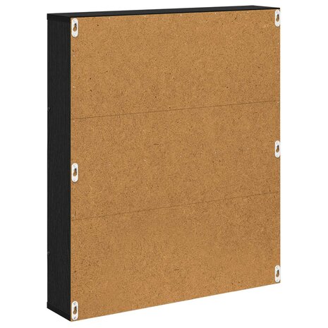 Tijdschriftenrek Zwart Eiken 60 x 12 x 70 cm Bewerkt hout 7