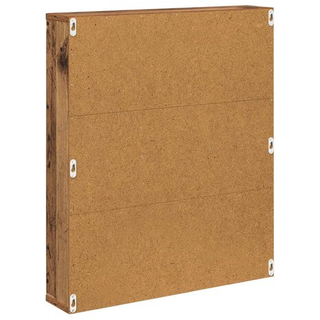Tijdschriftenrek met plank Oudhout 60 x 12 x 70 cm Bewerkt hout 7