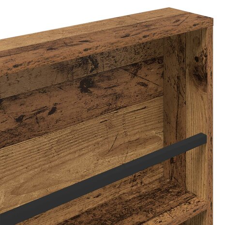 Tijdschriftenrek met plank Oudhout 60 x 12 x 70 cm Bewerkt hout 8