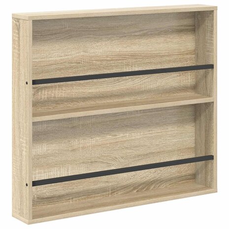 Tijdschriftenrek Sonoma Eiken 80 x 12 x 70 cm Bewerkt hout 2