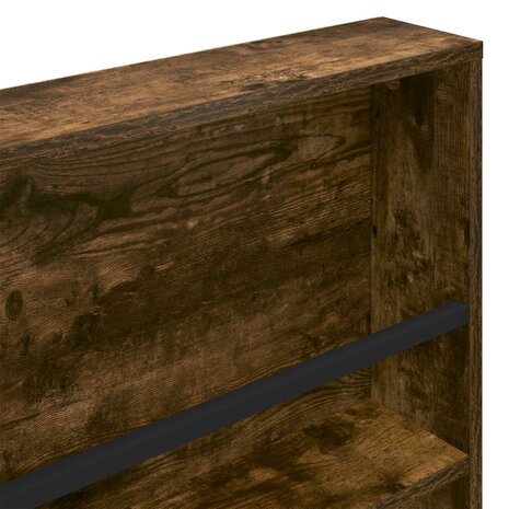 Tijdschriftenrek Gerookt eiken 80 x 12 x 70 cm Bewerkt hout 8