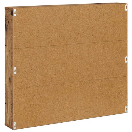 Tijdschriftenrek met plank Oudhout 80 x 12 x 70 cm Bewerkt hout 7