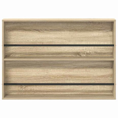 Tijdschriftenrek Sonoma Eiken 100 x 12 x 70 cm Bewerkt hout 5