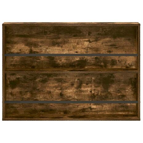 Tijdschriftenrek Gerookt eiken 100 x 12 x 70 cm Bewerkt hout 5