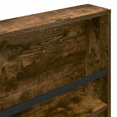 Tijdschriftenrek Gerookt eiken 100 x 12 x 70 cm Bewerkt hout 8