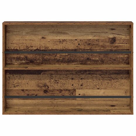 Tijdschriftenrek met plank Oudhout 100 x 12 x 70 cm Bewerkt hout 5
