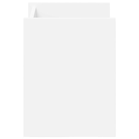 Tijdschriftenrek met plank Wit 35 x 35 x 45 cm Bewerkt hout 5