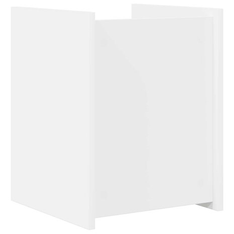 Tijdschriftenrek met plank Wit 35 x 35 x 45 cm Bewerkt hout 6