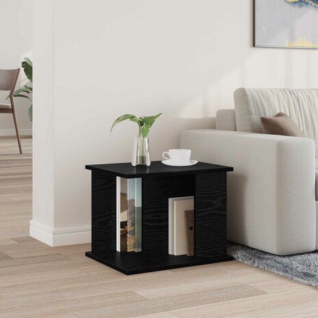 Tijdschriftenrek Zwart Eiken 35 x 35 x 45 cm Bewerkt hout 4