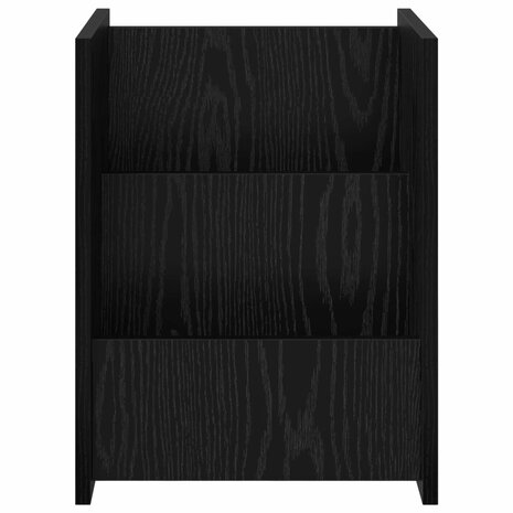 Tijdschriftenrek Zwart Eiken 35 x 35 x 45 cm Bewerkt hout 5