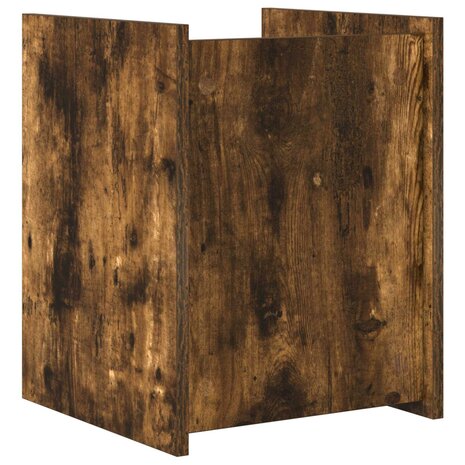 Tijdschriftenrek Gerookt eiken 35 x 35 x 45 cm Bewerkt hout 7