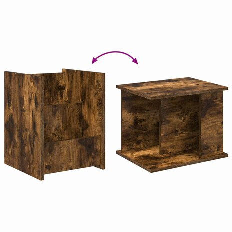 Tijdschriftenrek Gerookt eiken 35 x 35 x 45 cm Bewerkt hout 9