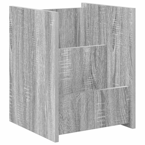 Tijdschriftenrek Grijs Sonoma 35 x 35 x 45 cm Bewerkt hout 2