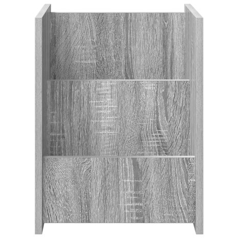 Tijdschriftenrek Grijs Sonoma 35 x 35 x 45 cm Bewerkt hout 5