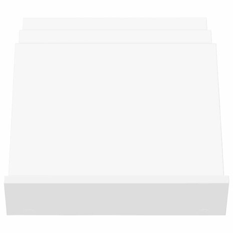 Tijdschriftenrek met plank Wit 53 x 40 x 28.5 cm Bewerkt hout 5