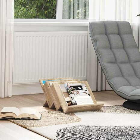 Tijdschriftenrek Sonoma Eiken 53 x 40 x 28.5 cm Bewerkt hout 1