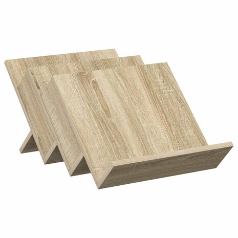 Tijdschriftenrek Sonoma Eiken 53 x 40 x 28.5 cm Bewerkt hout 2