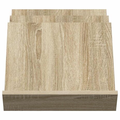 Tijdschriftenrek Sonoma Eiken 53 x 40 x 28.5 cm Bewerkt hout 5