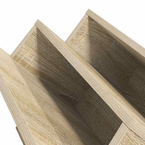 Tijdschriftenrek Sonoma Eiken 53 x 40 x 28.5 cm Bewerkt hout 9