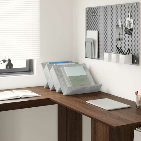 Tijdschriftenrek Concerte Grijs 53 x 40 x 28.5 cm Bewerkt hout 4