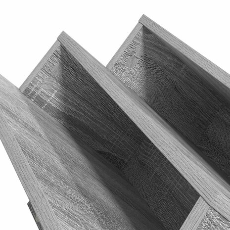 Tijdschriftenrek Grijs Sonoma 53 x 40 x 28.5 cm Bewerkt hout 9