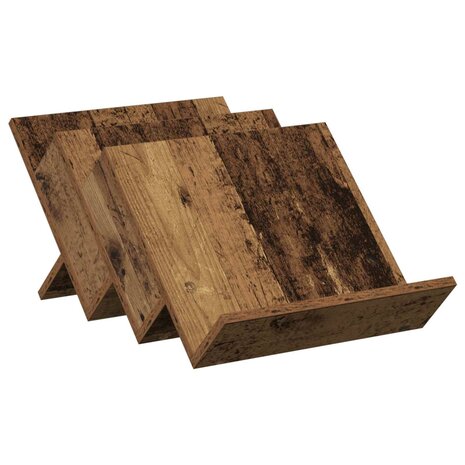 Tijdschriftenrek Oudhout 53 x 40 x 28.5 cm Bewerkt hout 2