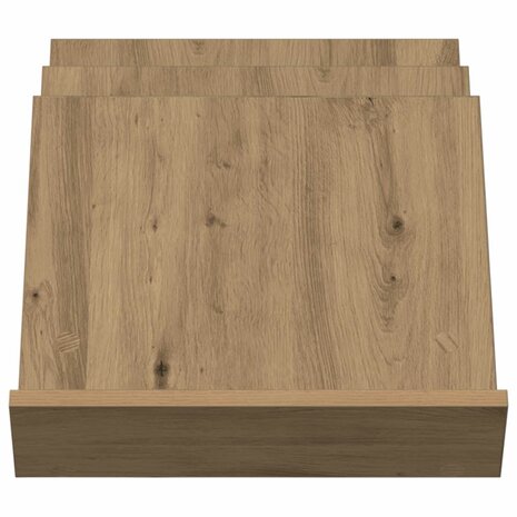 Tijdschriftenrek Artisan Eiken 53 x 40 x 28.5 cm Bewerkt hout 5