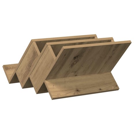 Tijdschriftenrek Artisan Eiken 53 x 40 x 28.5 cm Bewerkt hout 7