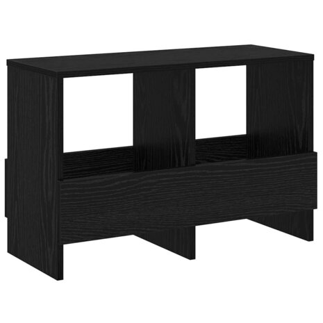 Tijdschriftenrek Zwart Eiken 68,5 x 30 x 45 cm 8