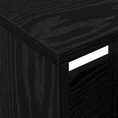 Tijdschriftenrek Zwart Eiken 68,5 x 30 x 45 cm 9