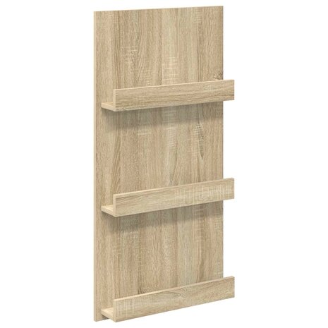 Tijdschriftenrek Sonoma Eiken 51 x 11 x 102 cm Bewerkt hout 2