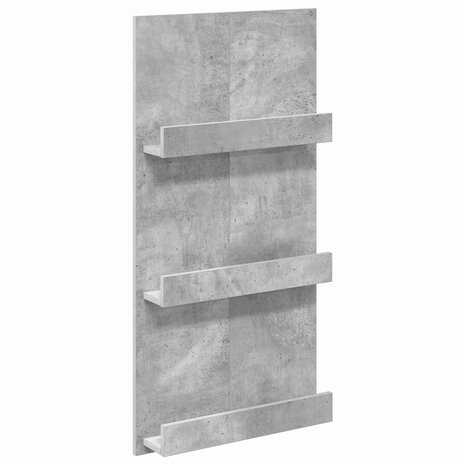 Tijdschriftenrek Beton Grijs 51 x 11 x 102 cm Bewerkt hout 2