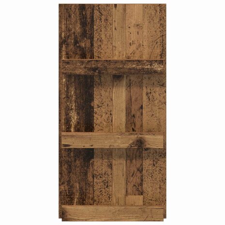 Tijdschriftenrek met plank Oudhout 51 x 11 x 102 cm Bewerkt hout 5