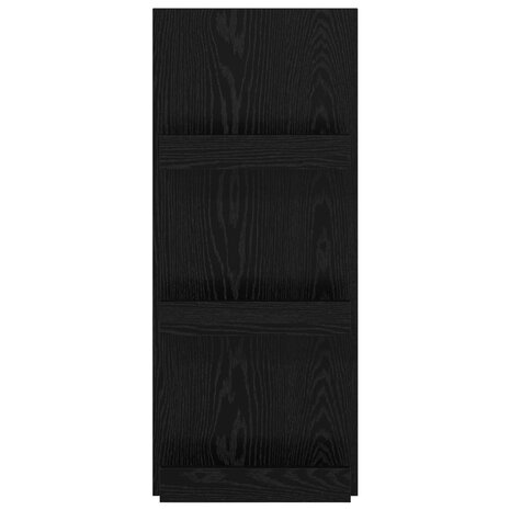 Tijdschriftenrek Zwart Eiken 43 x 11 x 102 cm Bewerkt hout 5