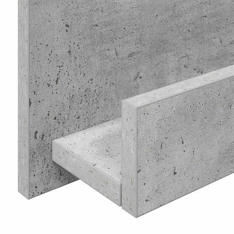 Tijdschriftenrek Beton Grijs 43 x 11 x 102 cm Bewerkt hout 8